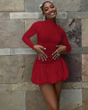 2024 New Long Sleeve Winter Girl Dress S-L