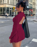 2024 New Long Sleeve Winter Girl Dress S-L