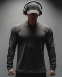 Wholesale Add Logo Men's Quick Drying Running Long Sleeve T-shirt M-3XL