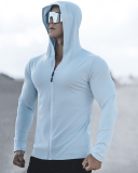 Men's Outdoor Running Long Sleeve Hoodies Coat M-3XL