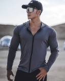Men's Outdoor Running Long Sleeve Hoodies Coat M-3XL