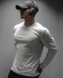 Wholesale Add Logo Men's Quick Drying Running Long Sleeve T-shirt M-3XL