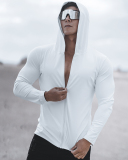 Men's Outdoor Running Long Sleeve Hoodies Coat M-3XL