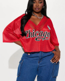 Red Letter Printed Women Fashion T Shirts S-L