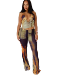 Wholesale Printed Women Fashion Summer Jumpsuit S-XXL