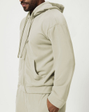 Men's Private Logo Customization Zipper Front Long Sleeve GYM Hoodies Coat S-2XL