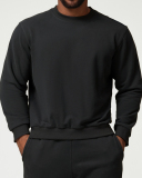Men's Wholesale Sports Crew Neck Citywalk House Casual Pullover Long Sleeve Top S-2XL
