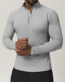 Half Zipper Quickly Drying Fitness GYM House Wear Men's Sweatshirt S-2XL