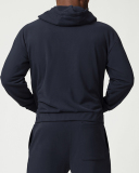 Men's Private Logo Customization Zipper Front Long Sleeve GYM Hoodies Coat S-2XL