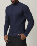 Men's Stand Neck Fitness Solid Color Outdoor Casual Warm Long Sleeve Coat S-2XL