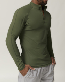 Half Zipper Quickly Drying Fitness GYM House Wear Men's Sweatshirt S-2XL