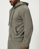 Men's Private Logo Customization Zipper Front Long Sleeve GYM Hoodies Coat S-2XL