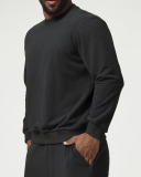 Men's Wholesale Sports Crew Neck Citywalk House Casual Pullover Long Sleeve Top S-2XL