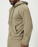 Men's Private Logo Customization Zipper Front Long Sleeve GYM Hoodies Coat S-2XL