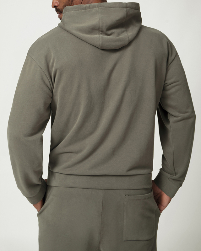 Men's Private Logo Customization Zipper Front Long Sleeve GYM Hoodies Coat S-2XL