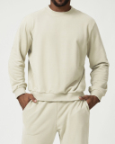 Men's Wholesale Sports Crew Neck Citywalk House Casual Pullover Long Sleeve Top S-2XL