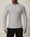 Men's Long Sleeve Crew Neck Training GYM Wholesale T-shirt S-2XL