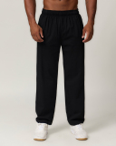 Cotton Wholesale Men's Sports Solid Color Sweatpants Grey Black S-2XL