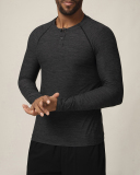 Men's Long Sleeve Crew Neck Training GYM Wholesale T-shirt S-2XL