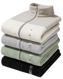 Outdoor Sports Color Blocked Graphene Technology Insulation Cold Resistance Travel Camping Fleece Jacket XS-3XL