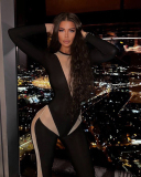 Black Long Sleeve Women Wholesale Jumpsuit S-L