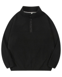 China Manufactory Factory OEM Fleece Button Neck Long Sleeve Pullover Top S-2XL