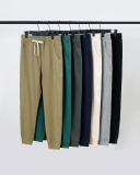 300g Men's Twill Cotton Retro Casual Sweatpants Loose Sports Pants S-3XL