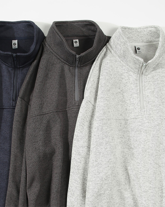 Wholesale Supplier Men's Long Sleeve Half Zipper Autumn Winter Sweatshirt M-3XL