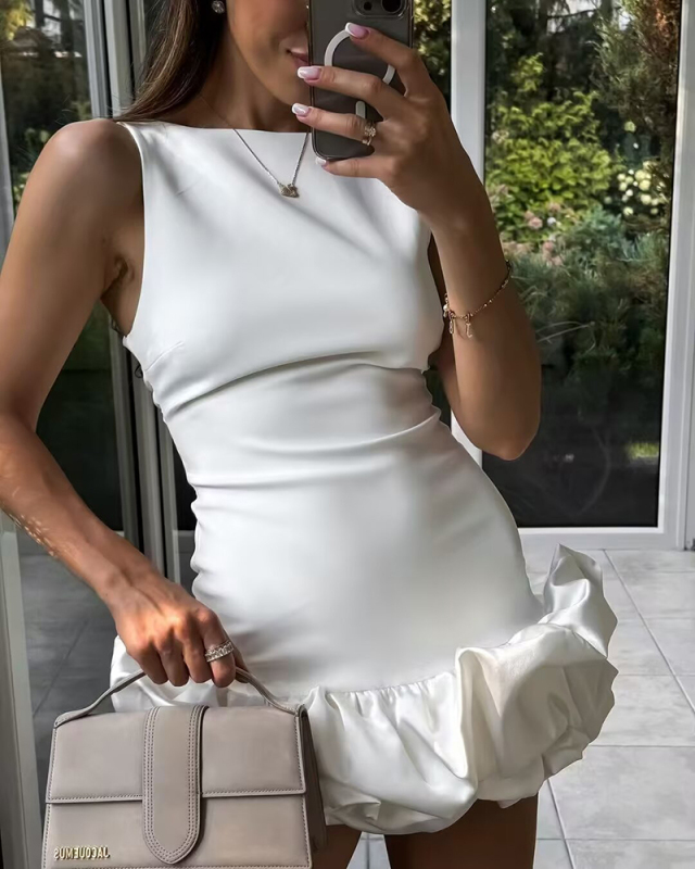 Fashion Party Women Sleeveless Long Sleeve Mini Dress XS-L