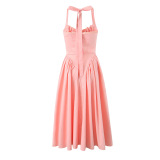 Sleeveless Cute Summer Long Vacation Dress S-L