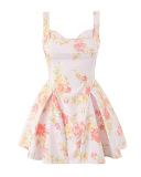 Sleevless Printed Women High Fashion Dress S-L