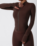 Wholesale Factory Women Breathable Long Sleeve Training Wear Coat S-XL