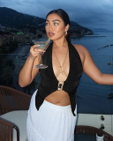 Sleeveless Women V-neck Y2K Style Tops S-L