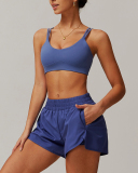 Wholesale Women Criss Back Double Sling Sports Bra S-XL