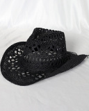 Hand Knitted Hollow Hat Straw Hat