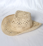 Hand Knitted Hollow Hat Straw Hat