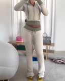 Unique Design Women Wholesale Fashion Sporty Two Piece Pant Set S-XL