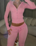 Unique Design Women Wholesale Fashion Sporty Two Piece Pant Set S-XL