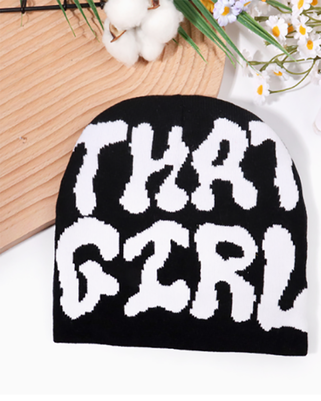 Y2K Girl Winter Beanie Hat