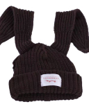 Personalized Ear Protection Rabbit Ear Woolen Hat Warm Knit Hat One Size