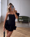 Ruffle Women New Summer Short Party Dress S-XL