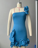 Ruffle Women New Summer Short Party Dress S-XL