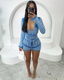 Wholesale V-neck Long Sleeve Women Short Romper S-L