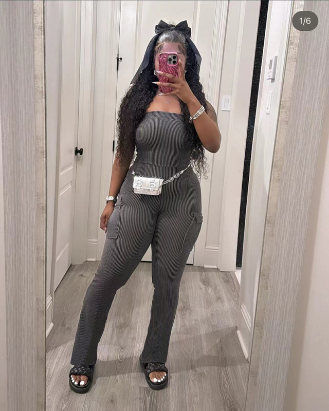 Strapless Women Fashion New Style Jumpsuit XS-XL