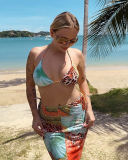 3pcs Floral Printed Set Women Wholesle Swimwear Set S-L