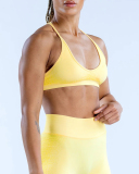 Solid Color DIY LOGO Women Halter Neck Fitness Work Out Bra XS-XL