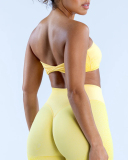 Solid Color Logo DIY Customized Women Sleeveless Sport Tube Top Bra XS-XL