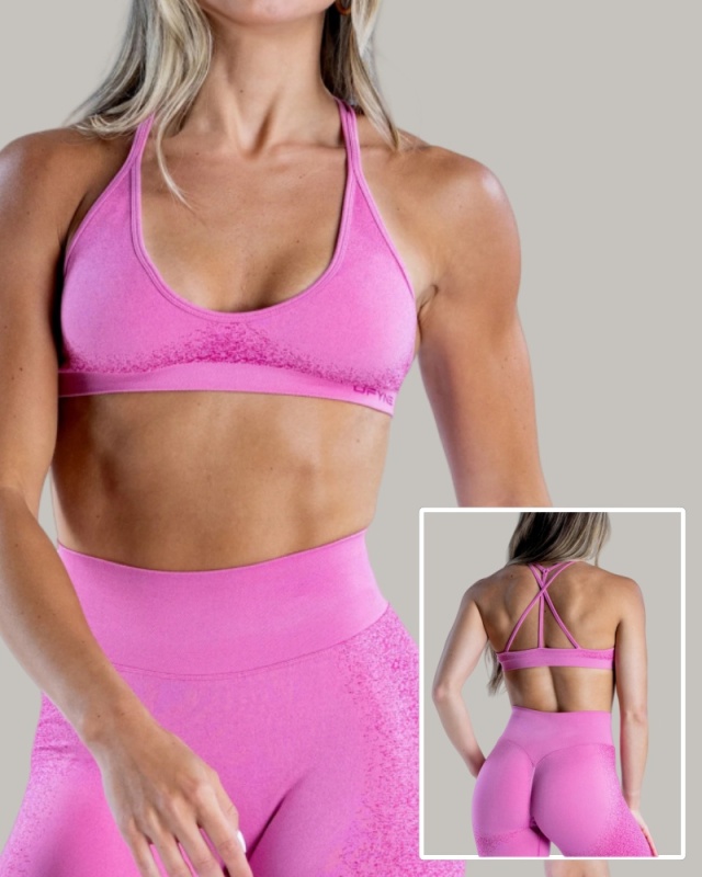 Solid Color DIY LOGO Women Halter Neck Fitness Work Out Bra XS-XL