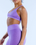 Solid Color DIY LOGO Women Halter Neck Fitness Work Out Bra XS-XL