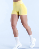 OEM Women Seamless Ruched Hips Lift Work Out Fintess Shorts XS-XL